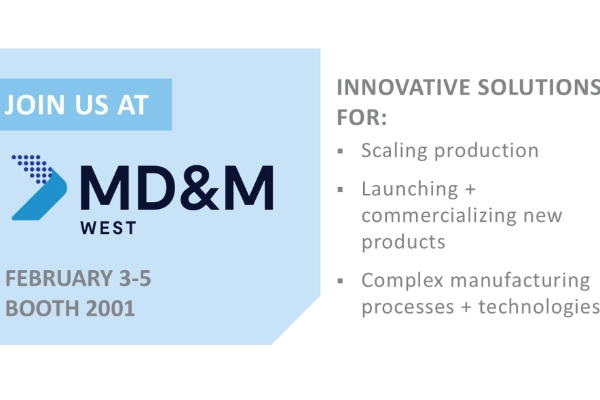 Visit us at MD&M West 2026